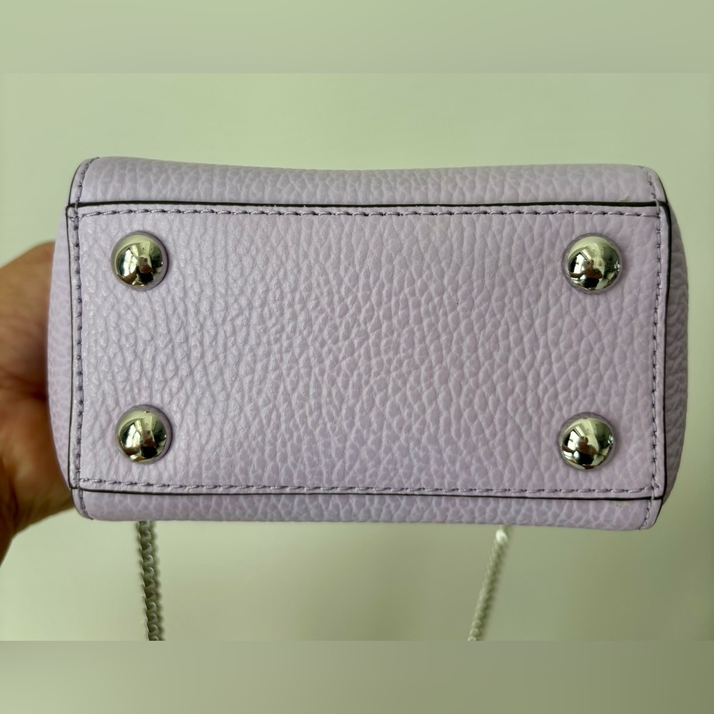 HENRI BENDEL MARQUIS MICRO TOTE/SHOULDER BAG- LILAC - Picture 8 of 10